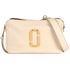 The Softshot 27 Crossbody, &pound;150, Handbags, Cream, Leather, Front view